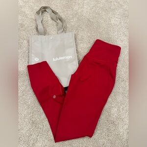 Lululemon Base Pace High-Rise Tight 25” Dark Red Size 4